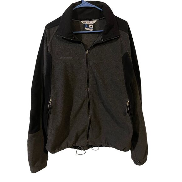 Columbia Mens Black Gray Core Interchange Sportswear Fleece Jacket Size XL - Picture 1 of 16